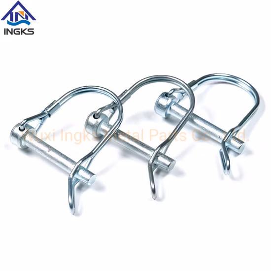 Zinc Plating D Shape Round Double Wire Shaft Wire-Lock Clevis Pin